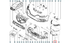 Megane Sis Farı Çerçevesi Şema