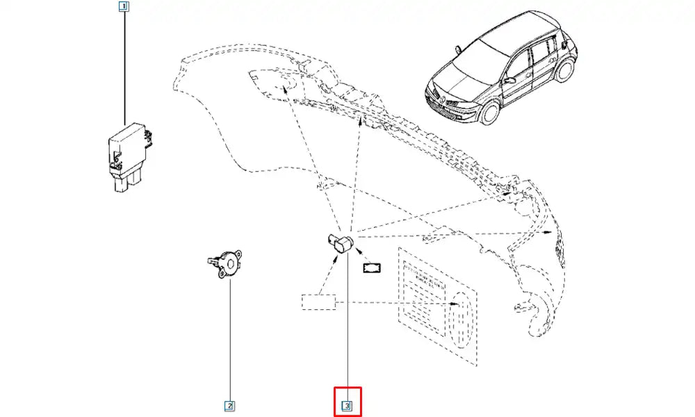 Koleos Park Sensörü Şema Koleos Park Sensörü Şema
