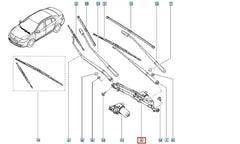 Megane Silecek Mekanizması Şema