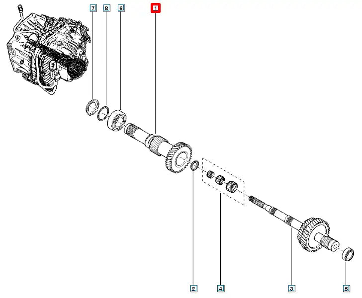 Kadjar Şanzıman Birinci Grup Mili Şema
