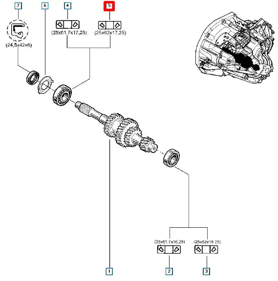 Trafic Şanzıman Grup Bilyası Şema Trafic Şanzıman Grup Bilyası Şema