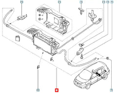 Megane Elektrikli El Freni Sistemi Mekanizması Şema