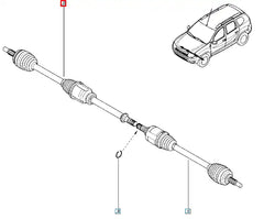 Duster Ön Aks Komple Şema