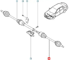 Latitude Ön Aks Komple Şema