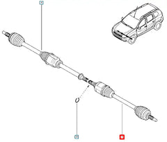 Duster Ön Aks Komple Şema
