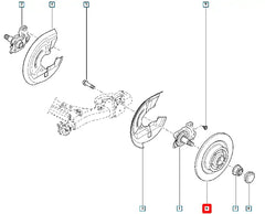 Laguna Arka Fren Diski Şema