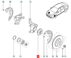 Megane Tekerlek Poryası Şema