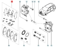 Kadjar Fren Kaliper Balata Yayı Şema