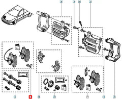 Safrane Ön Fren Balatası Şema