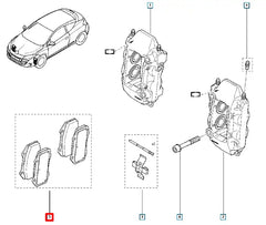 Clio Ön Fren Balatası Şema