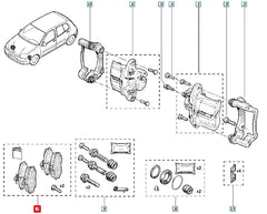 Safrane Ön Fren Balatası Şema