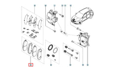 Talisman Ön Fren Balatası Şema