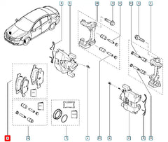Latitude Ön Fren Balatası Şema