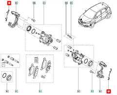 Dokker Fren Kaliper Balata Yayı Şema
