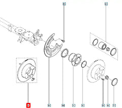Master Arka Fren Diski Şema