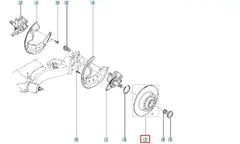 Megane Arka Fren Diski Şema