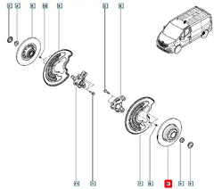 Trafic Arka Fren Diski Şema