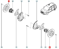 Kadjar Arka Fren Diski Şema