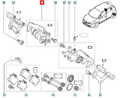 Megane Fren Kaliperi Şema