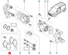 Kangoo Arka Fren Balatası Şema