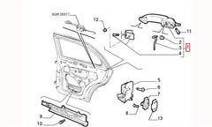 Marea Kapı Dış Açma Kolu Şema