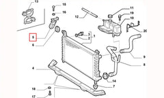 Palio Radyatör Bağlantı Ayağı Şema
