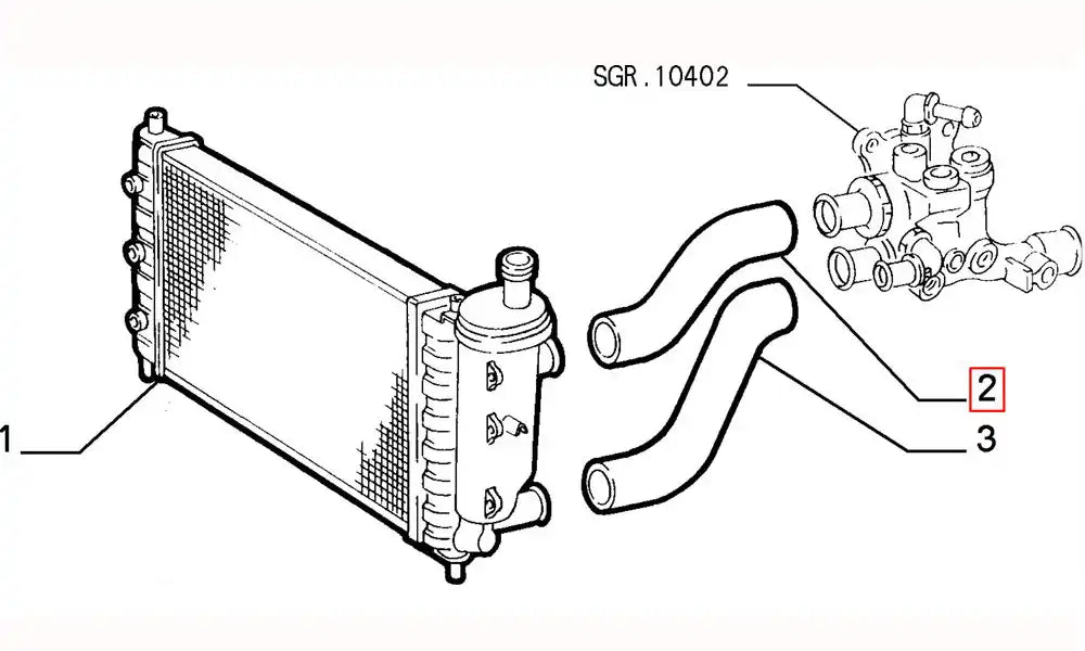 Brava Motor Radyatörü Üst Hortumu Şema Brava Motor Radyatörü Üst Hortumu Şema