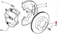 Siena Ön Fren Diski Şema