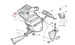 Siena Hava Filtre Kutusu Üst Kapak Bağlantı Sekmanı Şema