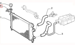 Bravo Radyatör Bağlantı Ayağı Şema