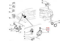 Albea Silecek Suyu Deposu Kapağı Şema