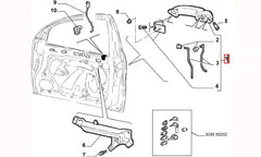 Marea Kapı Dış Açma Kolu Şema