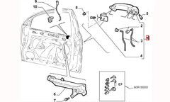 Marea Kapı Dış Açma Kolu Şema