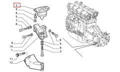 Brava Motor Arka Bağlantı Takozu Şema