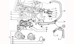 Palio Motor Blok Su Giriş Borusu Şema