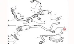 Palio Egzoz Askı Ve Montaj Lastik Takozu Şema