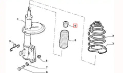 Doblo Amortisör Süspansiyon Takozu Şema