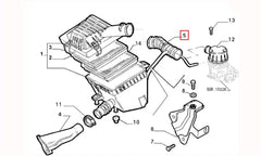 Panda Hava Filtre Kutusu Hortumu Şema
