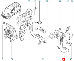 Kangoo Debriyaj Pedalı Şema