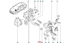 Megane Fren Pedal Lastiği Şema