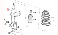 Palio Ön Amortisör Şema
