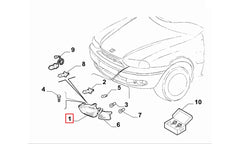 Palio Ön Far Komple Şema