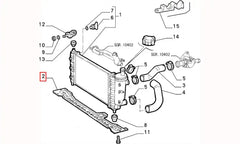 Bravo Radyatör Alt Paneli Şema