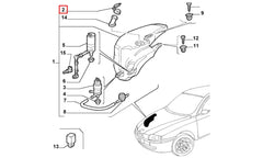 Doblo Silecek Suyu Deposu Kapağı Şema