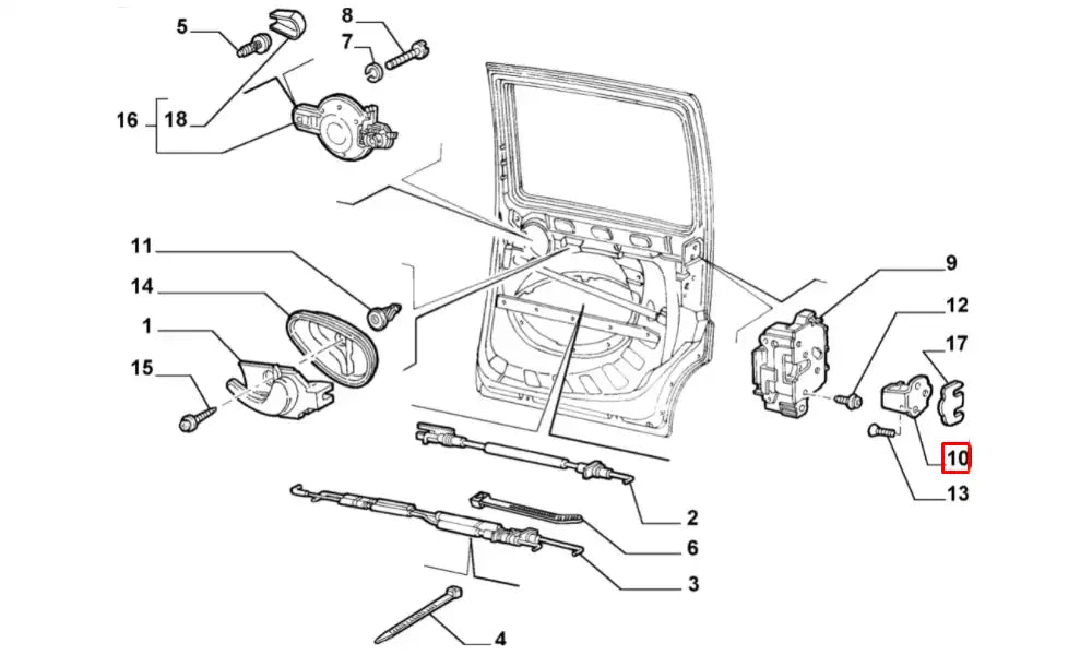 Siena Kapı Kilit Karşılığı Şema Siena Kapı Kilit Karşılığı Şema