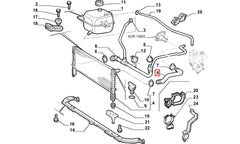 Doblo Motor Radyatörü Üst Hortumu Şema