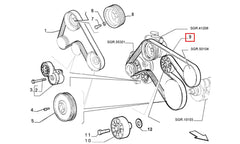 156 Alternatör Kayışı Şema