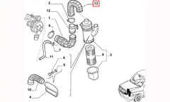 Doblo Hava Filtre Kutusu Hortumu Şema
