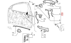 Marea Kapı Dış Açma Kolu Şema