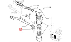 Doblo Hava Filtre Kutusu Hortumu Şema